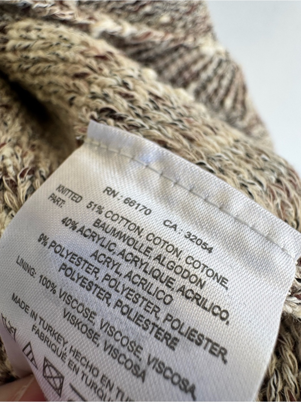 Moth Taupe-Brown Knit Midi Skirt - Picture 3 of 11